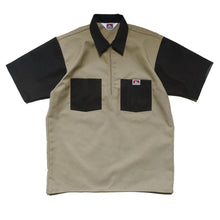 BEN DAVIS USA【2TONE COLOR HALF ZIP S/S SHIRTS】2トーンカラーハーフジップ半袖シャツ