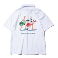 BENCH AT THE GREENE GOLF / BACK PRINT STRETCH SHIRT
