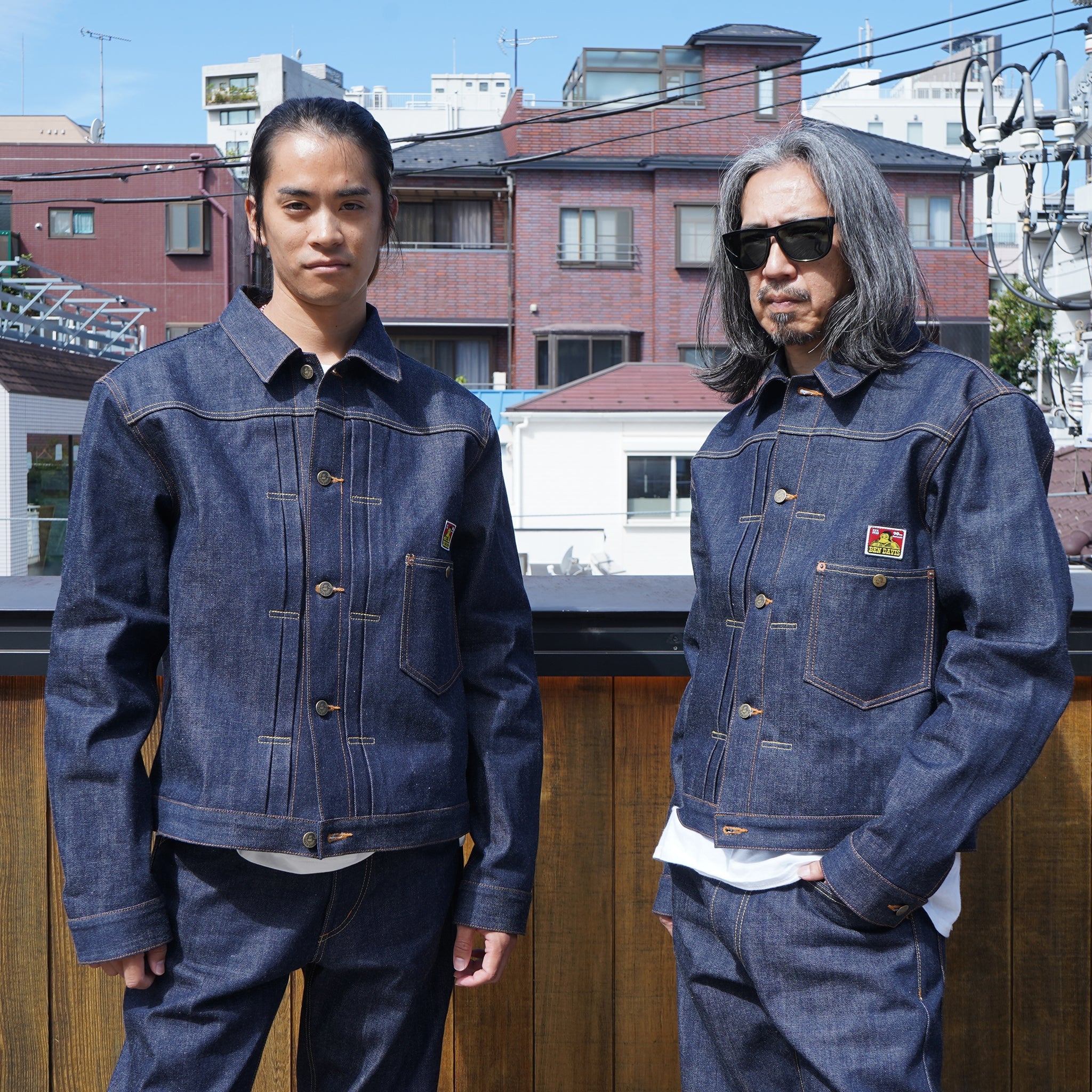 BEN DAVIS ダークデニム ロングジャケット サイズM BEN DAVIS⁄ベン 