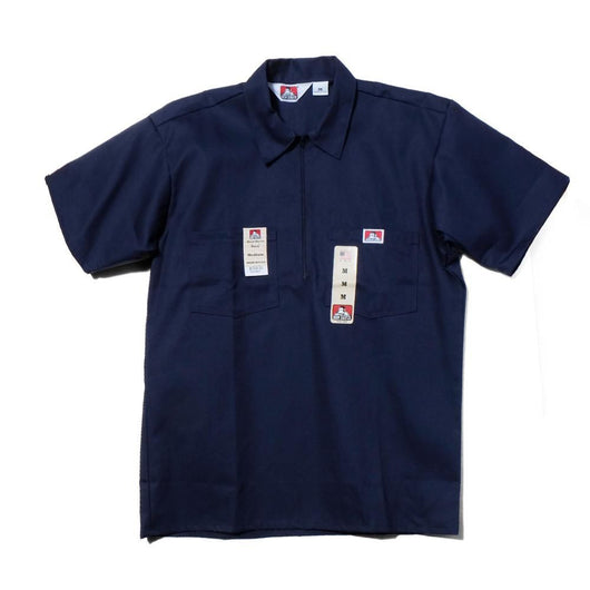 BEN DAVIS USA【SOLID HALF ZIP S/S SHIRTS】ハーフジップ半袖シャツ