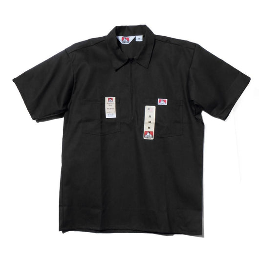 BEN DAVIS USA【SOLID HALF ZIP S/S SHIRTS】ハーフジップ半袖シャツ