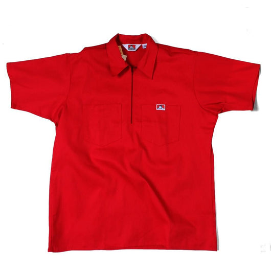 BEN DAVIS USA【SOLID HALF ZIP S/S SHIRTS】ハーフジップ半袖シャツ