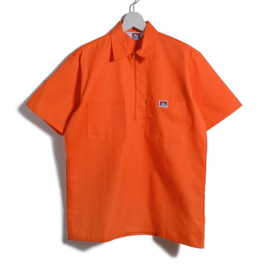 BEN DAVIS USA【SOLID HALF ZIP S/S SHIRTS】ハーフジップ半袖シャツ