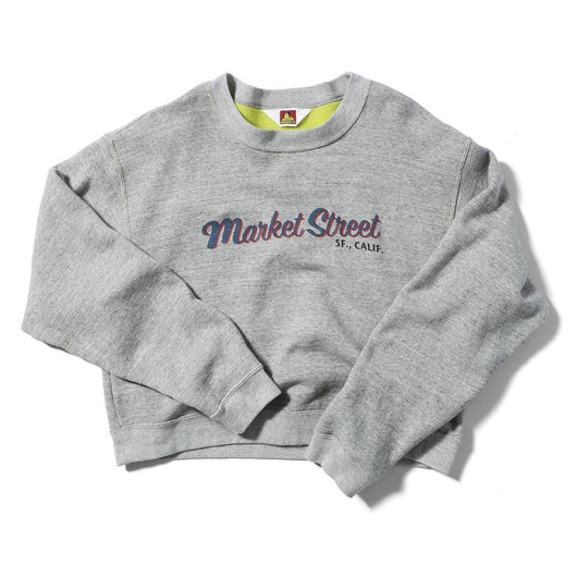 【SWEAT SHIRTS WITH PRINT】クルースウェット (MKT STロゴ)/ショートワイド