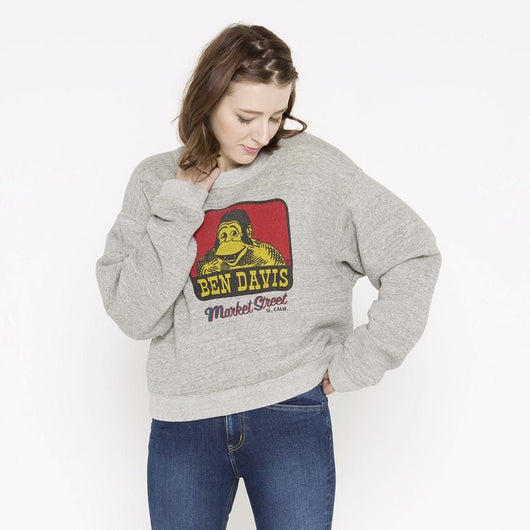 【SWEAT SHIRTS WITH PRINT】クルースウェット (MKT STロゴ)/ショートワイド