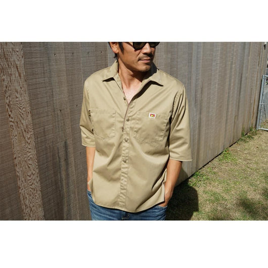 【RE-MAKE 3QTR SHIRTS】リメイク７分袖シャツ