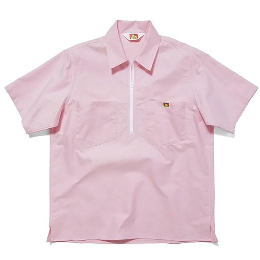 【SHORT SLEEVE HALF ZIP SHIRTS】半袖ハーフジップシャツ