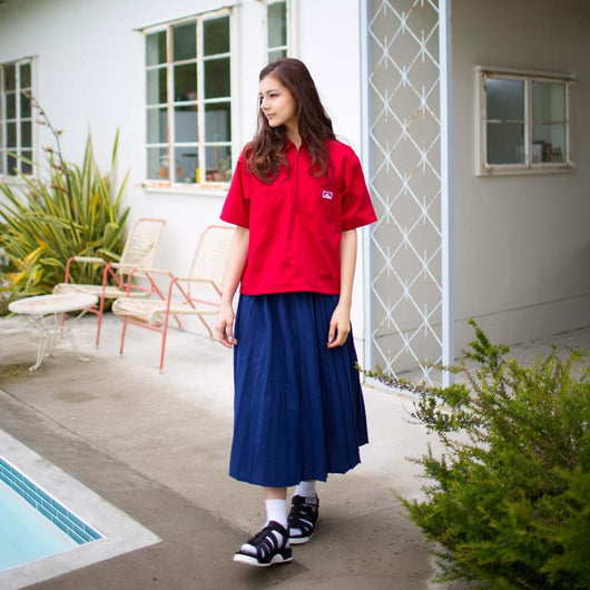 BEN DAVIS USA【HALF ZIP S/S SHIRTS】半袖ハーフジップシャツ（ショート丈カスタム）