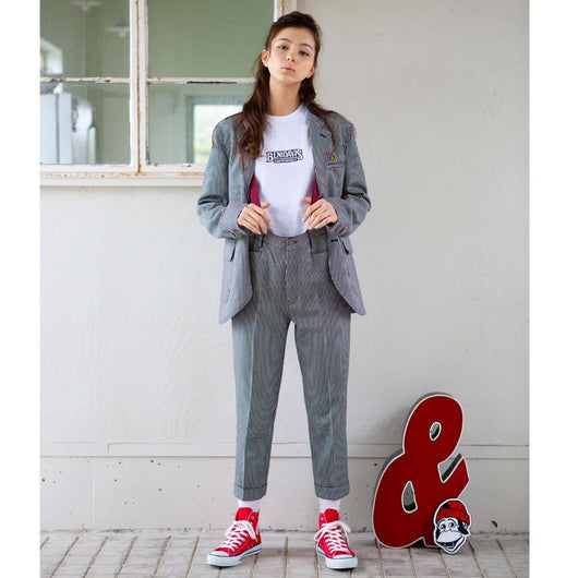 期間限定セール価格　【HEY LADIES PANTS WOOL HICKORY】- ヘイレディースパンツウールヒッコリー