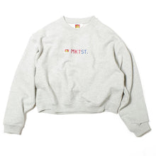 【SWEAT SHIRTS】刺繍ロゴクルースウェット/ショートワイド