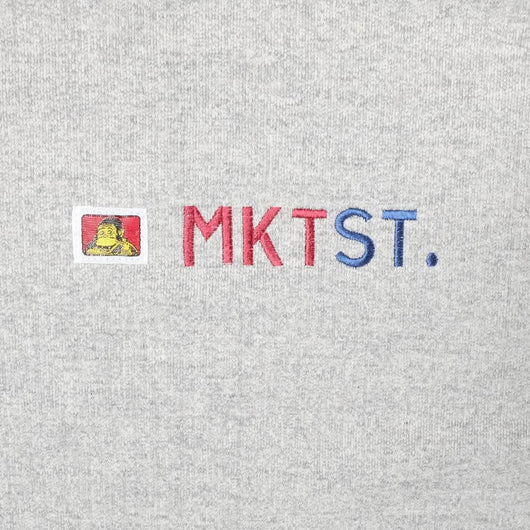 【SWEAT SHIRTS】刺繍ロゴクルースウェット/ショートワイド