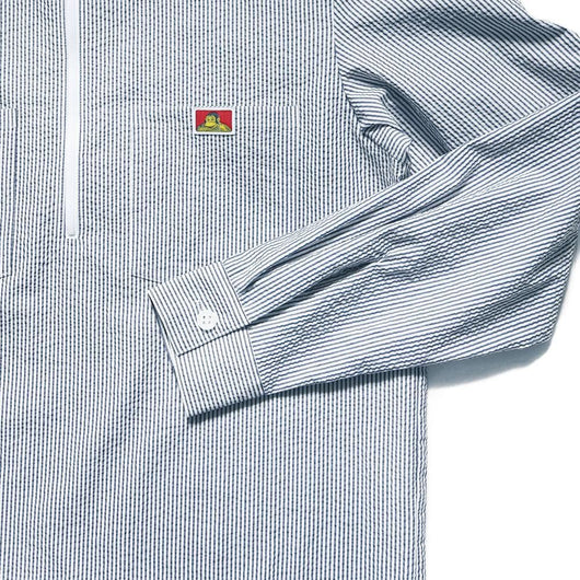 【HALF ZIP C/M SHIRTS】ハーフジップシャツ（クールマックス・シアサッカー）