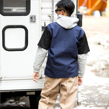 BEN DAVIS USA【2TONE COLOR HALF ZIP S/S SHIRTS】2トーンカラーハーフジップ半袖シャツ