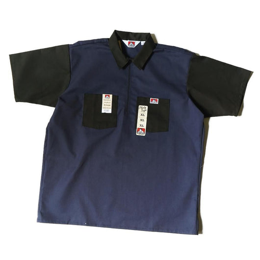 BEN DAVIS USA【2TONE COLOR HALF ZIP S/S SHIRTS】2トーンカラーハーフジップ半袖シャツ