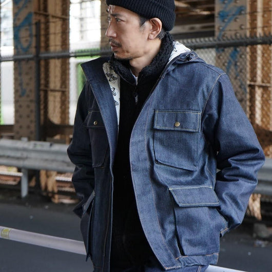 GO OUT vol.145 11月号掲載商品【FLAME RETARDANT WORK JACKET】難燃デニムジャケット