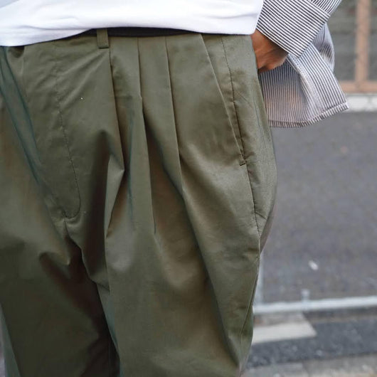 【3TUCK TAPERED PANTS】3タックテーパードパンツ