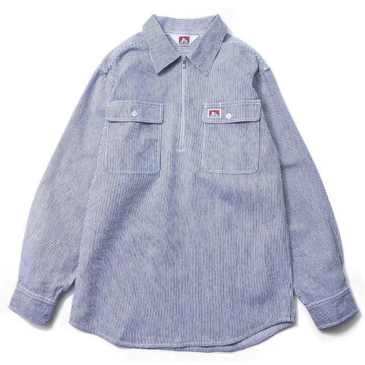 GO OUT vol.163 5月号掲載商品  BEN DAVIS USA【HEAVY WEIGHT HALF ZIP  SHIRTS】ヘビーウェイトハーフジップシャツ