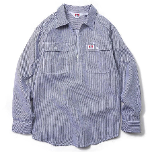 GO OUT vol.163 5月号掲載商品  BEN DAVIS USA【HEAVY WEIGHT HALF ZIP  SHIRTS】ヘビーウェイトハーフジップシャツ