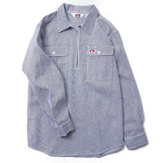 GO OUT vol.163 5月号掲載商品  BEN DAVIS USA【HEAVY WEIGHT HALF ZIP  SHIRTS】ヘビーウェイトハーフジップシャツ