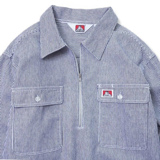 GO OUT vol.163 5月号掲載商品  BEN DAVIS USA【HEAVY WEIGHT HALF ZIP  SHIRTS】ヘビーウェイトハーフジップシャツ