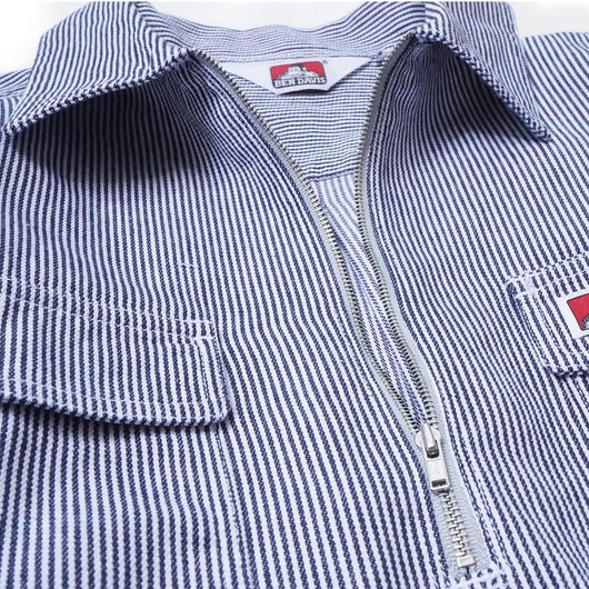 GO OUT vol.163 5月号掲載商品  BEN DAVIS USA【HEAVY WEIGHT HALF ZIP  SHIRTS】ヘビーウェイトハーフジップシャツ