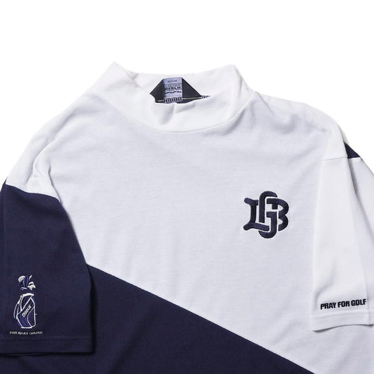 BENCH AT THE GREENE GOLF / 鹿の子切り替えモックネック