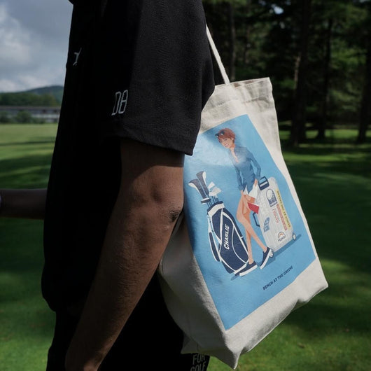 BENCH AT THE GREENE GOLF / PRINT TOTE