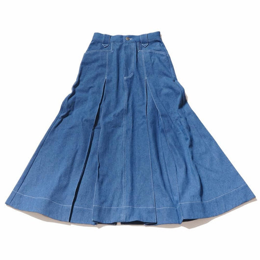 BEN DAVIS 【DENIM PLEATED SKIRT】デニムプリーツスカート