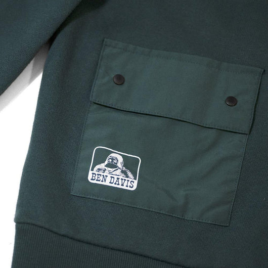 BEN DAVIS 【EMBRO SWEAT SHIRTS】刺繍スウェットシャツ