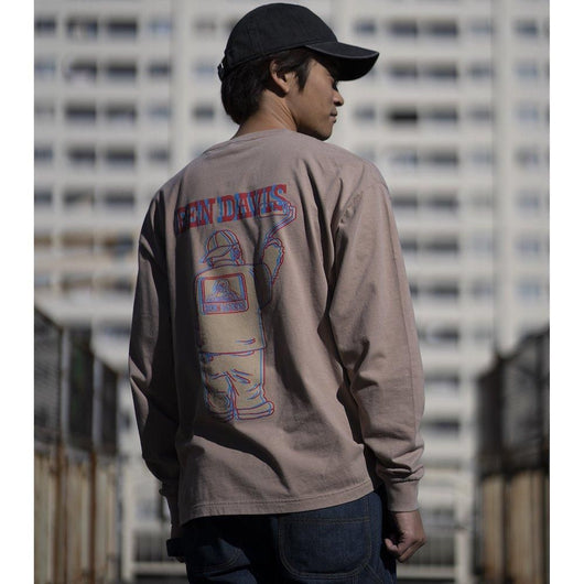 BEN DAVIS【PRINT LONG T-SHIRTS】プリント長袖Tシャツ（VINTAGE加工）