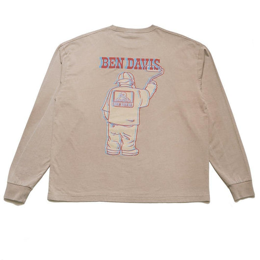 BEN DAVIS【PRINT LONG T-SHIRTS】プリント長袖Tシャツ（VINTAGE加工）