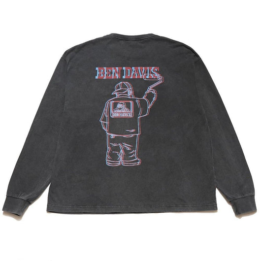 BEN DAVIS【PRINT LONG T-SHIRTS】プリント長袖Tシャツ（VINTAGE加工）
