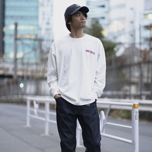 BEN DAVIS【PRINT LONG T-SHIRTS】プリント長袖Tシャツ（VINTAGE加工）