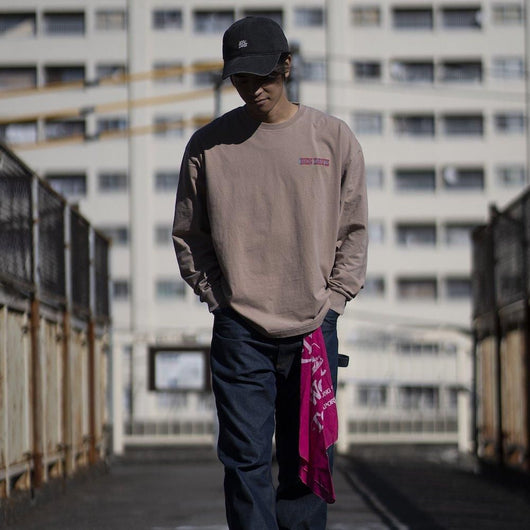 BEN DAVIS【PRINT LONG T-SHIRTS】プリント長袖Tシャツ（VINTAGE加工）