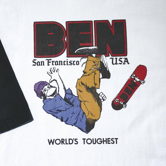 BEN DAVIS【PRINT HALF SLEEVE T-SHIRTS】プリント5分袖Tシャツ（ヴィンテージ加工）
