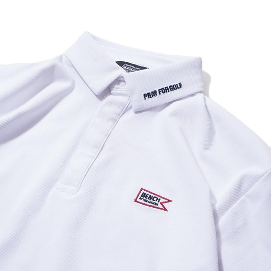 BENCH AT THE GREENE GOLF / BACK PRINT STRETCH SHIRT