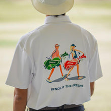 BENCH AT THE GREENE GOLF / BACK PRINT STRETCH SHIRT