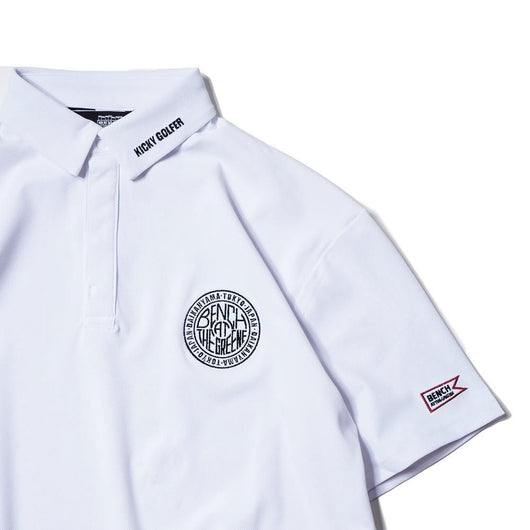 BENCH AT THE GREENE GOLF / BACK PRINT STRETCH SHIRT