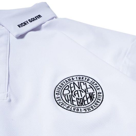 BENCH AT THE GREENE GOLF / BACK PRINT STRETCH SHIRT
