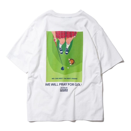 BENCH AT THE GREENE GOLF / PRAY FOR GOLF T-SHIRTS