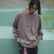 BEN DAVIS【PIGMENT DYE HENLEY-NECK LONG T-SHIRTS】ピグメントダイヘンリーネック長袖Tシャツ