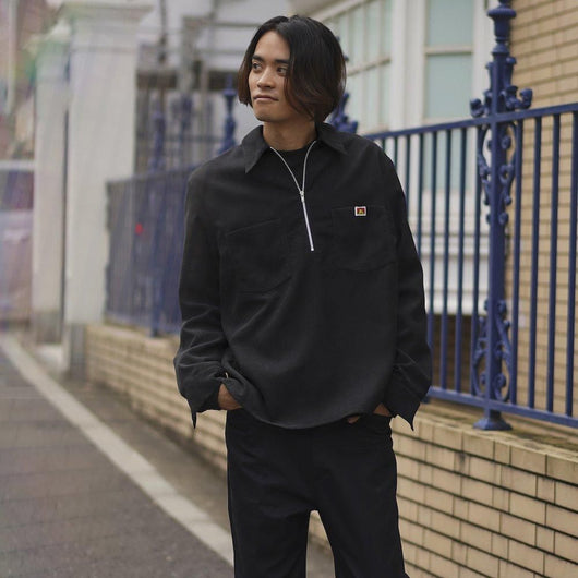 BEN DAVIS【CD HALF ZIP SHIRTS】コーディロイハーフジップシャツ