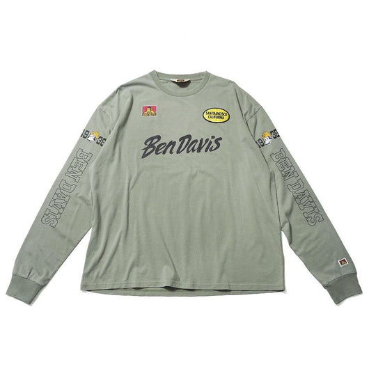 BEN DAVIS【PRINT LONG T-SHIRTS】プリント長袖Tシャツ（VINTAGE加工）