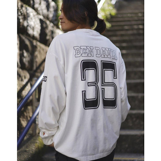 BEN DAVIS【PRINT LONG T-SHIRTS】プリント長袖Tシャツ（VINTAGE加工）