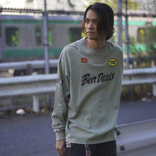 BEN DAVIS【PRINT LONG T-SHIRTS】プリント長袖Tシャツ（VINTAGE加工）