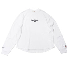 BEN DAVIS【EMBRO WAFFLE LONG TEE】刺繍ワッフル長袖Ｔシャツ