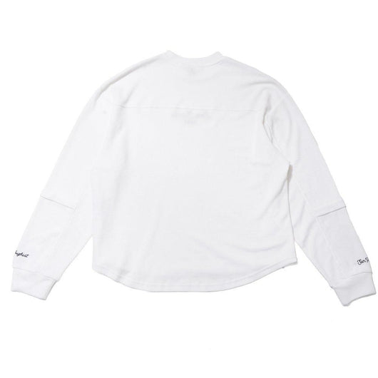 BEN DAVIS【EMBRO WAFFLE LONG TEE】刺繍ワッフル長袖Ｔシャツ