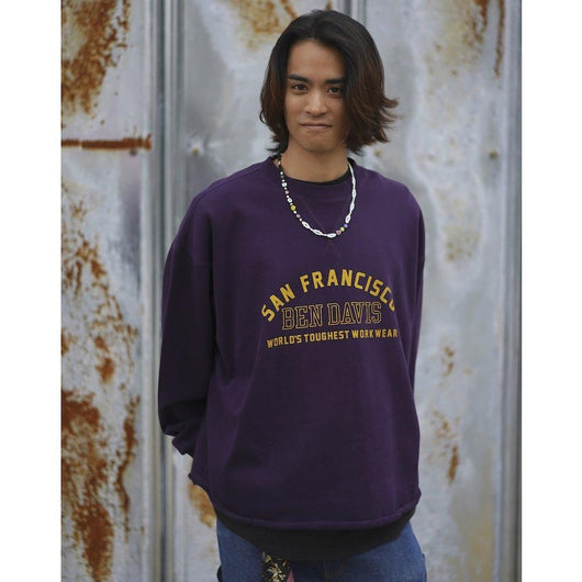 BEN DAVIS 【PRINT SWEAT CREW】プリントスウェットクルー