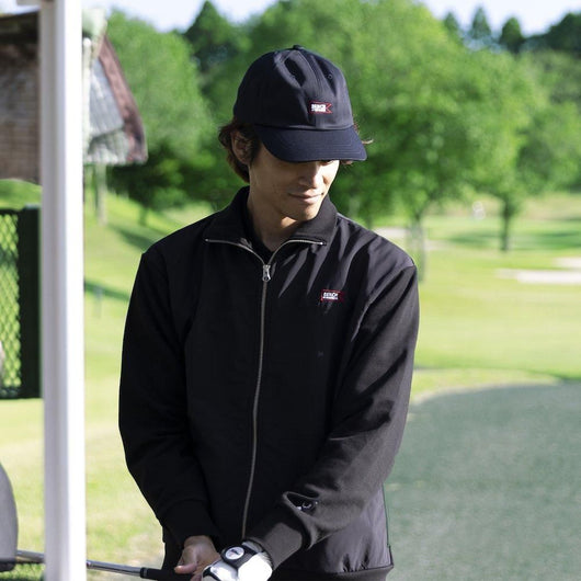 BENCH AT THE GREENE GOLF / ナイロン切替スタンドカラースウェット