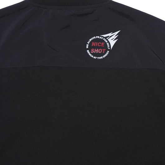 BENCH AT THE GREENE GOLF / ナイロン切替スタンドカラースウェット